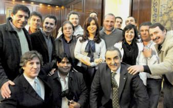 Cristina Fernández, Guillermo Moreno y Amado Boudou, entre otros.