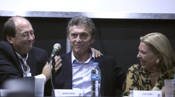 Sanz, Macri y Carrió