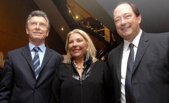 Macri, Carrió y Sanz