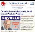 Cavallo ir?en alianza nacional con el Partido Federal