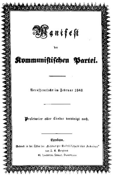 Manifiesto Comunista - A�o 1848