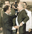 Carlos Menem y Fernando de la Rua