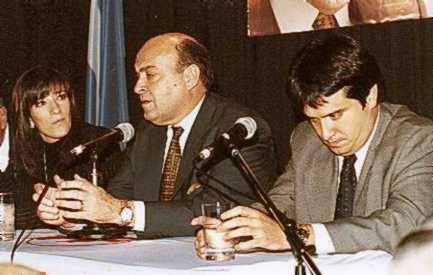 Paula Bertol, Domingo F. Cavallo y Martín Borrelli.