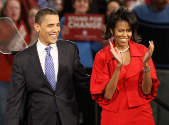 Obama y señora