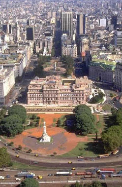 Plaza de Mayo, a vuelo de p?aro.